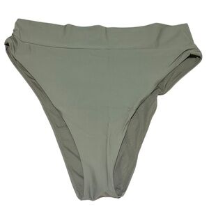 New Aerie Olive Green High-Waisted Bikini Bottom
